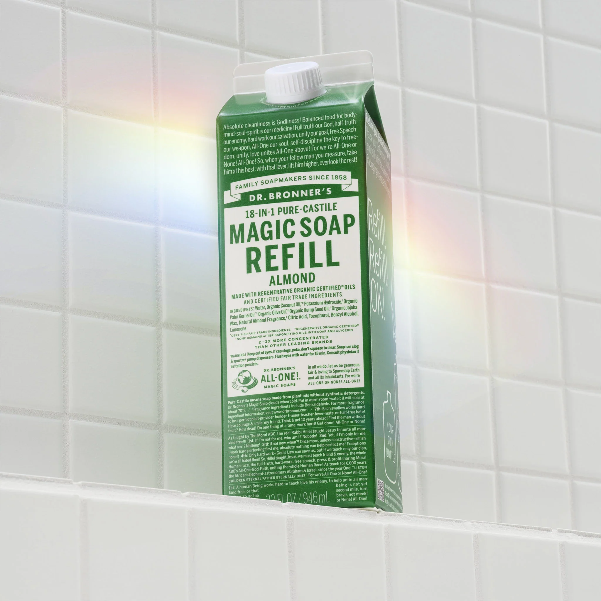 Almond - Pure-Castile Magic Soap Refill - Image 2