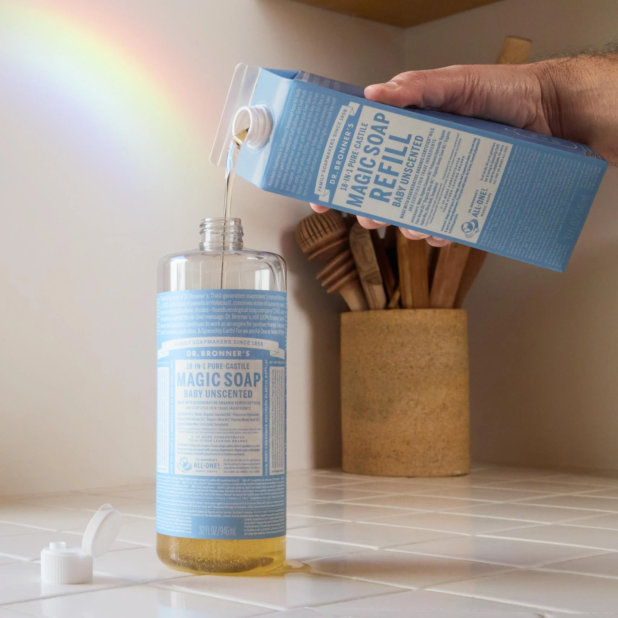 Unscented - Pure-Castile Magic Soap Refill - Image 3
