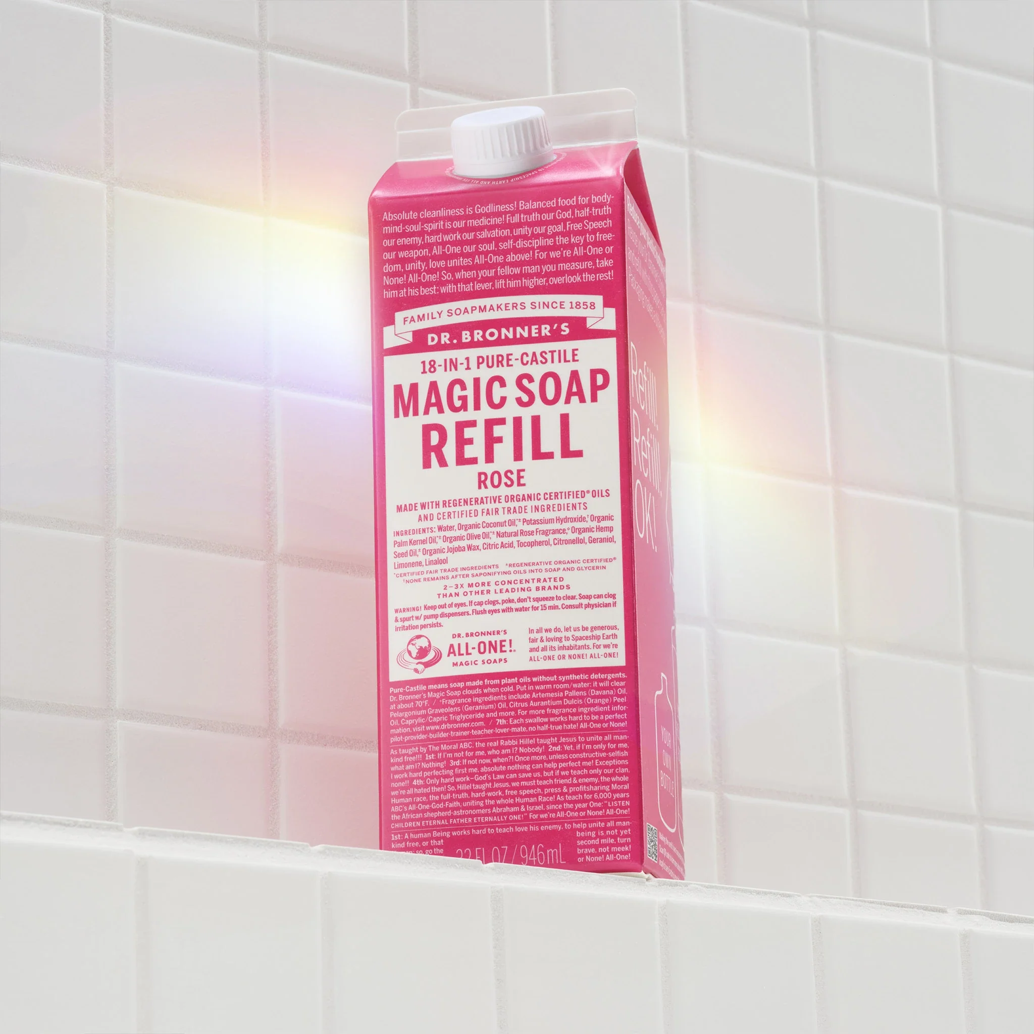 Rose - Pure-Castile Magic Soap Refill - Image 2