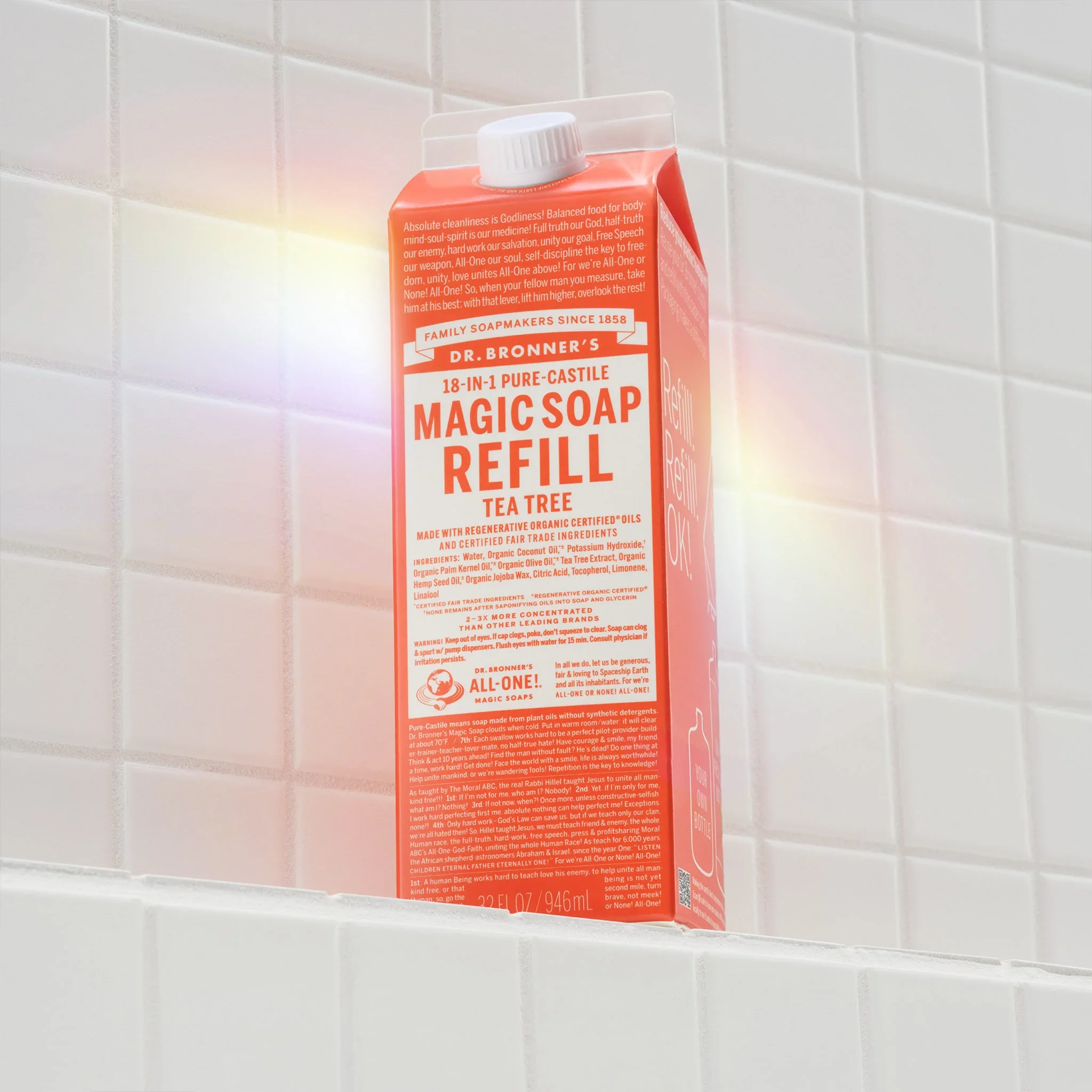 Tea Tree - Pure-Castile Magic Soap Refill - Image 2
